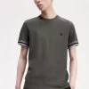 T-shirt piqué à liseré audacieux pour homme