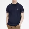 T-shirt piqué à liseré audacieux pour homme