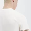 T-shirt piqué à liseré audacieux pour homme