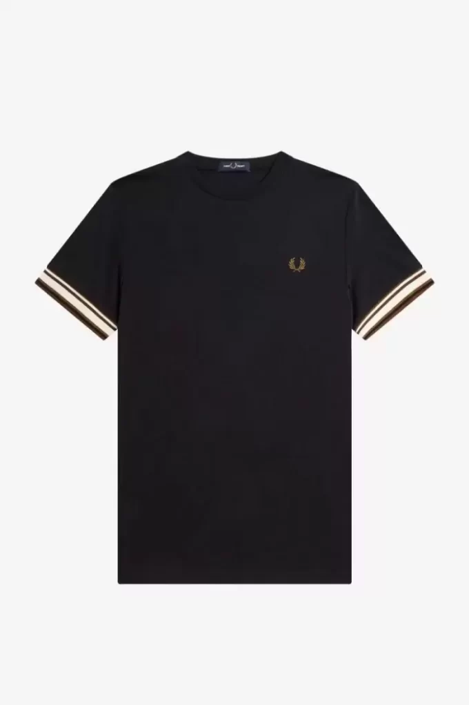 T-shirt piqué à liseré audacieux pour homme