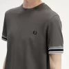 T-shirt piqué à liseré audacieux pour homme