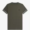 T-shirt piqué à liseré audacieux pour homme