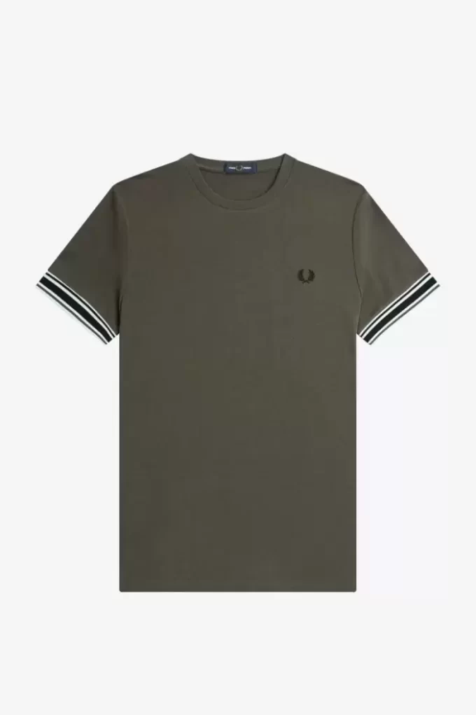 T-shirt piqué à liseré audacieux pour homme