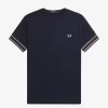 T-shirt piqué à liseré audacieux pour homme
