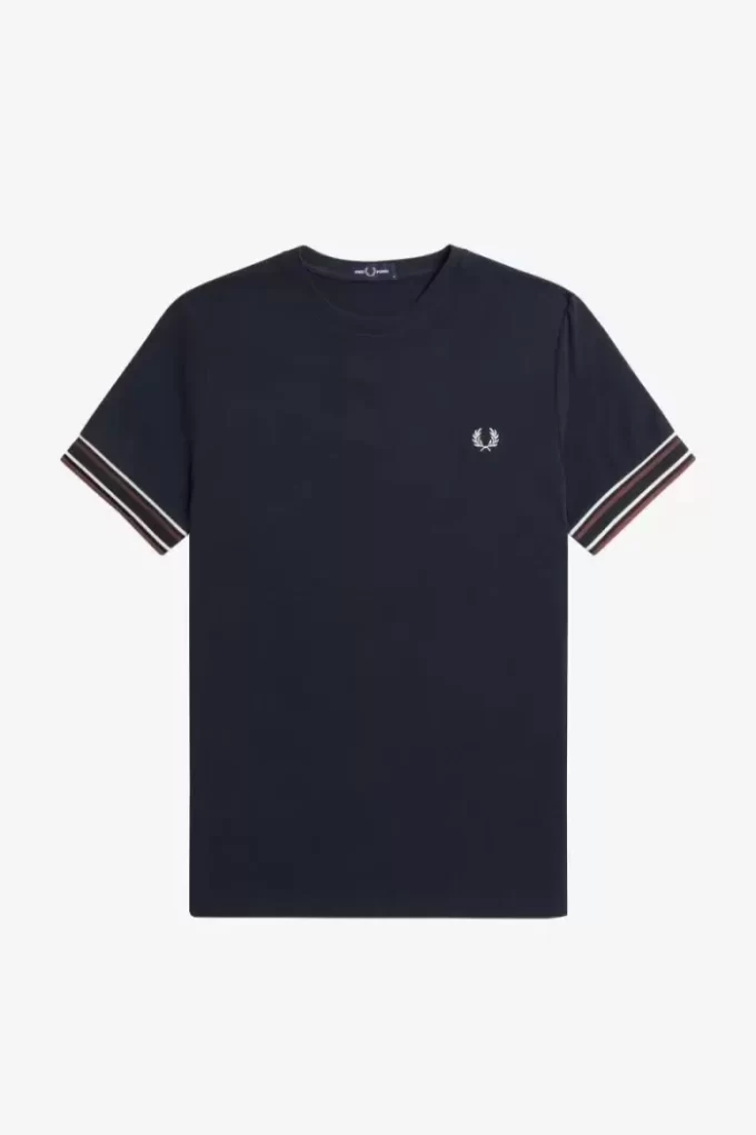 T-shirt piqué à liseré audacieux pour homme