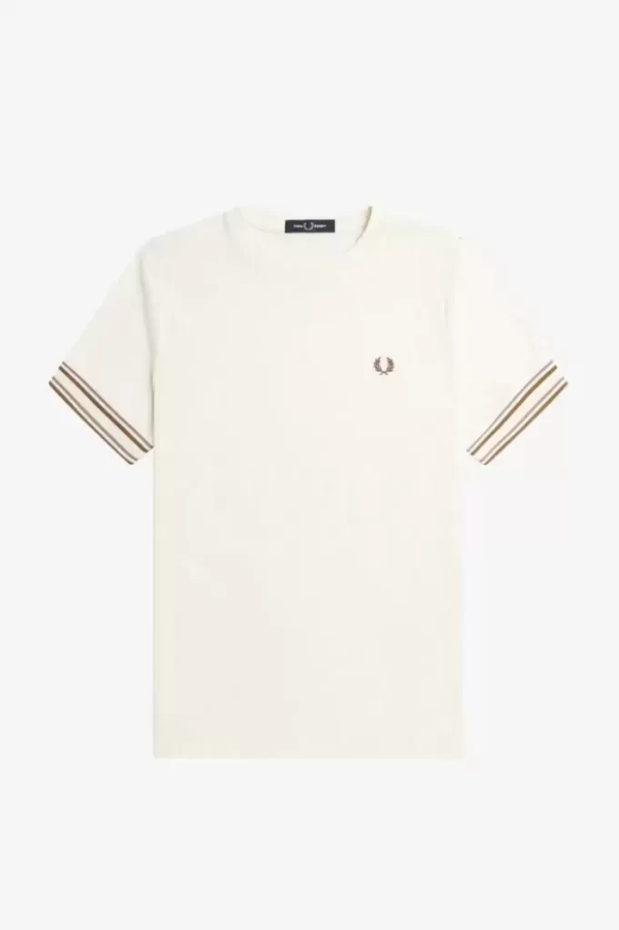 T-shirt piqué à liseré audacieux pour homme