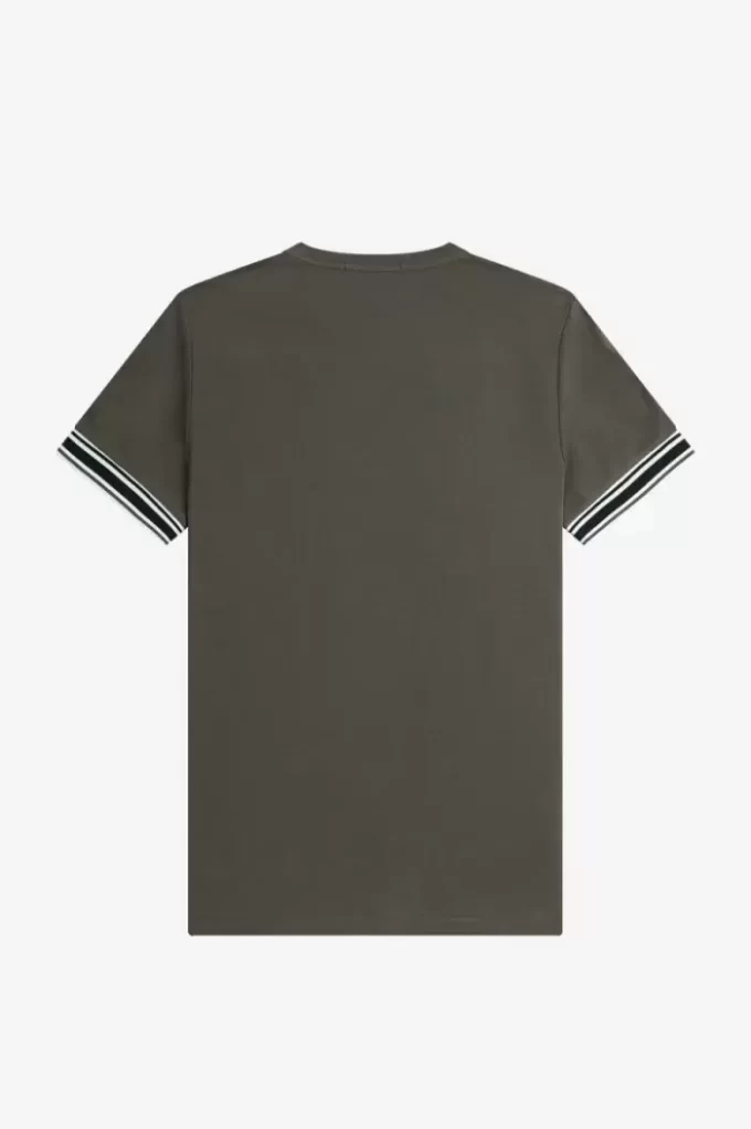 T-shirt piqué à liseré audacieux pour homme