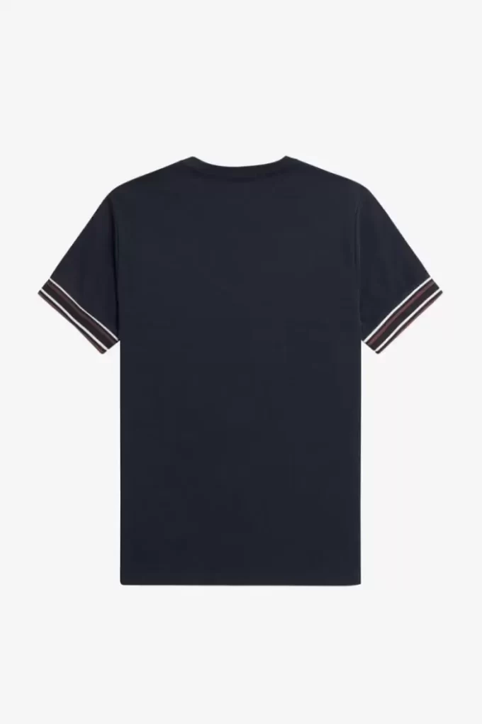 T-shirt piqué à liseré audacieux pour homme