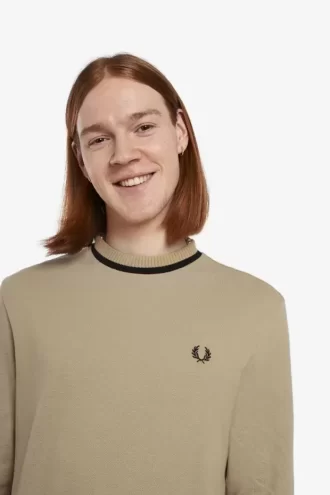 T-shirt piqué à manches longues pour homme