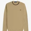 T-shirt piqué à manches longues pour homme