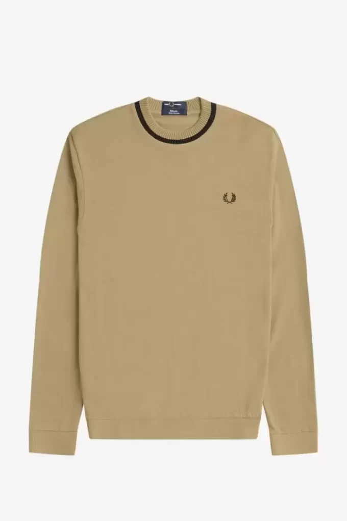 T-shirt piqué à manches longues pour homme