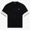 T-shirt piqué à revers pour femme