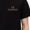 T-shirt à poche à double liseré pour homme