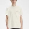 T-shirt à poche en jersey bouclé pour homme