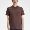 T-shirt à poche en jersey bouclé pour homme