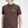 T-shirt à poche en jersey bouclé pour homme