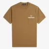 T-shirt à poche en jersey bouclé pour homme