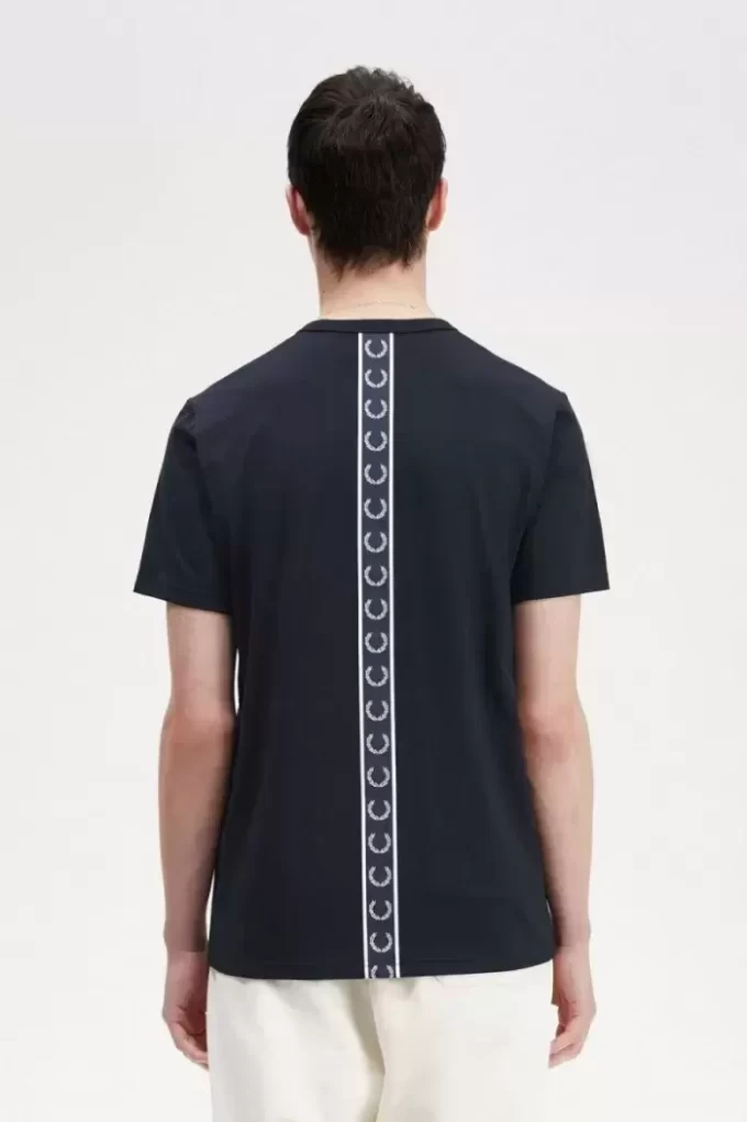 T-shirt pour homme avec détails en ruban adhésif