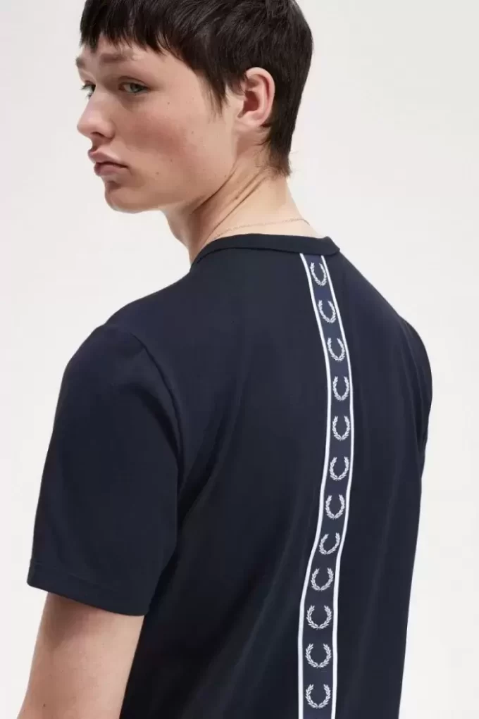 T-shirt pour homme avec détails en ruban adhésif