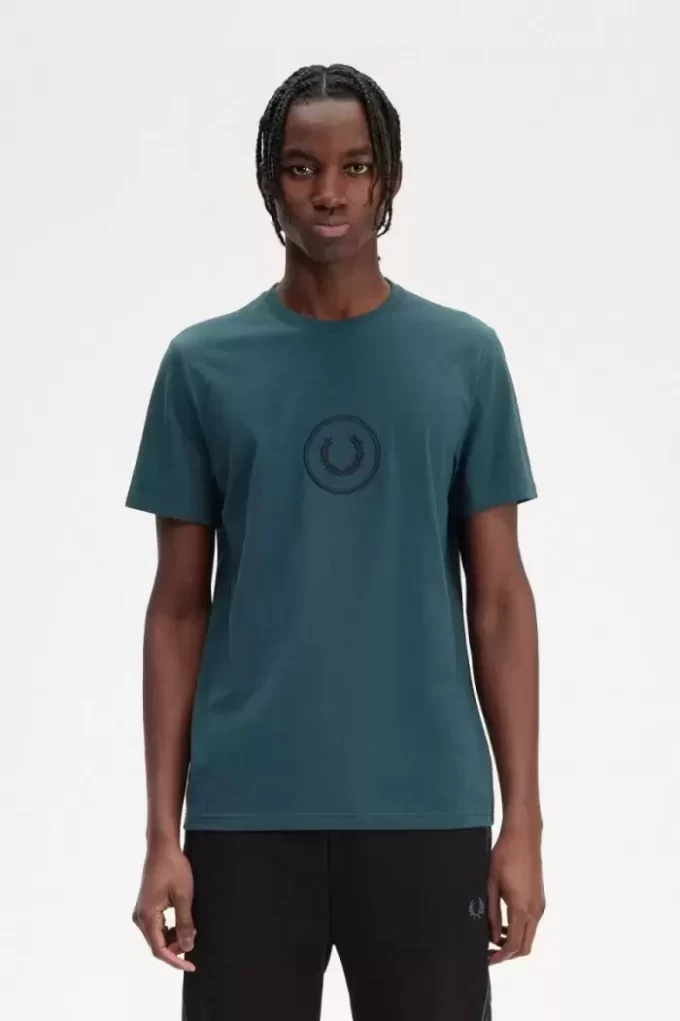 T-shirt pour homme avec logo Circle Branding