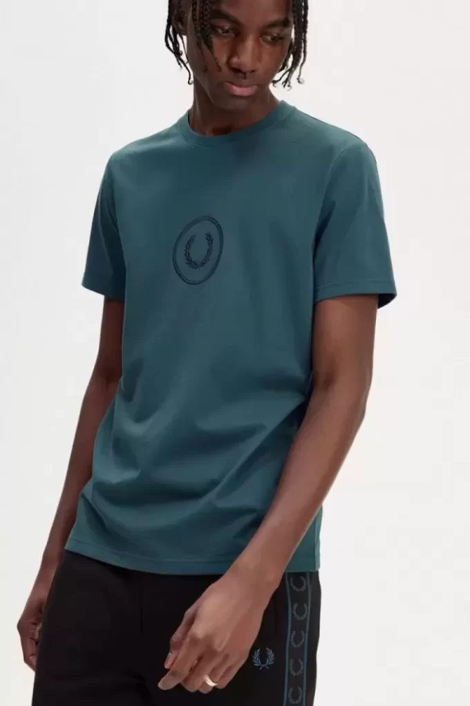T-shirt pour homme avec logo Circle Branding