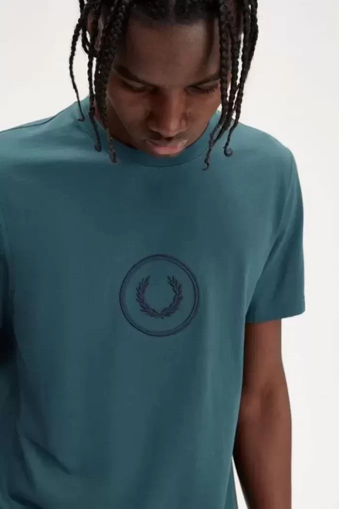 T-shirt pour homme avec logo Circle Branding
