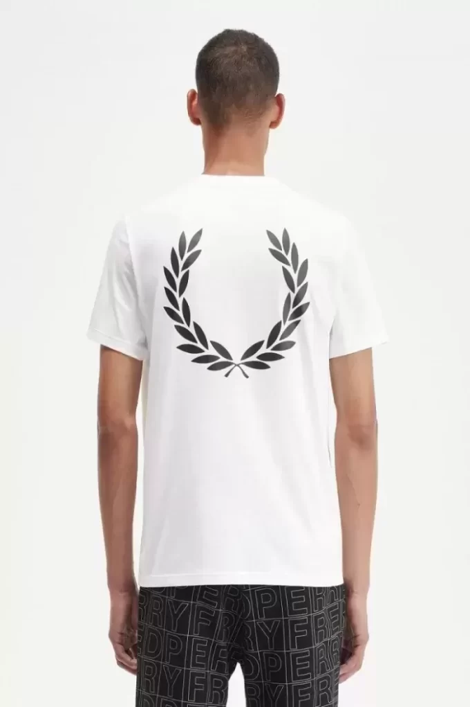 T-shirt pour homme avec motif couronne de laurier