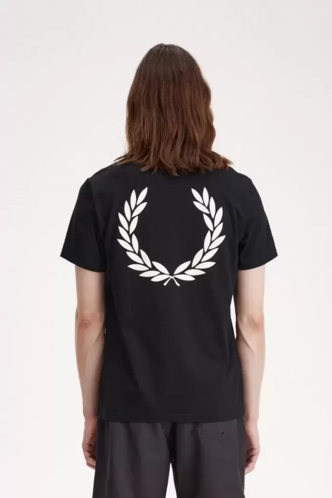 T-shirt pour homme avec motif couronne de laurier