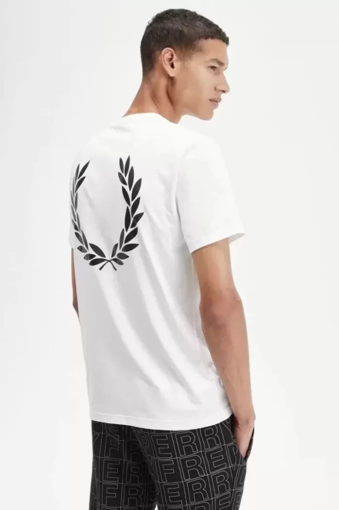 T-shirt pour homme avec motif couronne de laurier