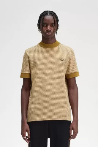 T-shirt pour homme à micro-damier