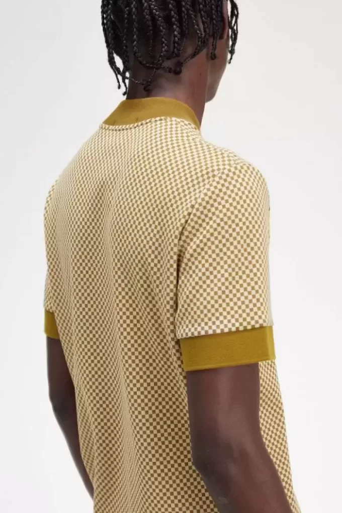 T-shirt pour homme à micro-damier
