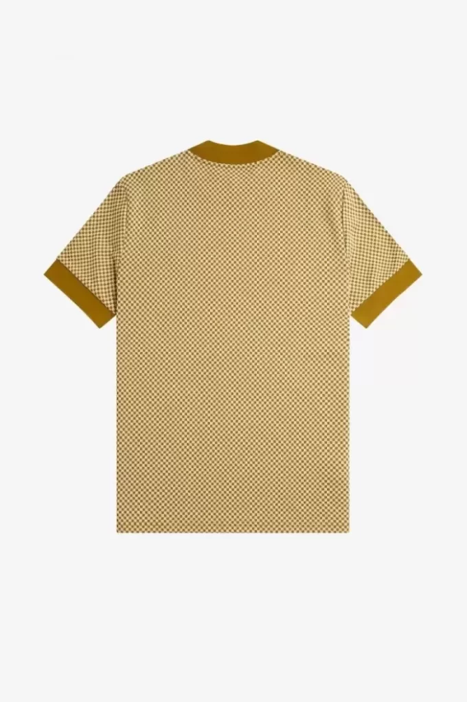 T-shirt pour homme à micro-damier