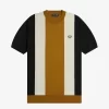 T-shirt rayé en maille fine pour homme
