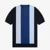 T-shirt rayé en maille fine pour homme