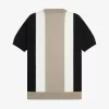 T-shirt rayé en maille fine pour homme