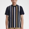 T-shirt à rayures dégradées pour homme