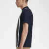 T-shirt à rayures dégradées pour homme