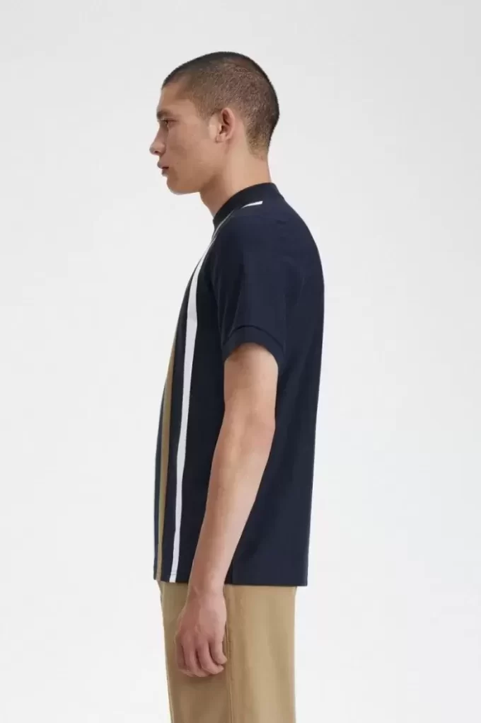 T-shirt à rayures dégradées pour homme