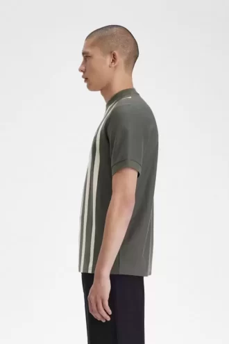 T-shirt à rayures dégradées pour homme