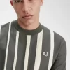 T-shirt à rayures dégradées pour homme