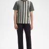 T-shirt à rayures dégradées pour homme