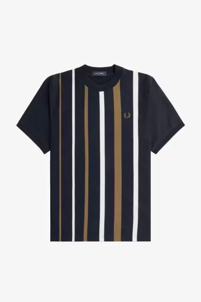 T-shirt à rayures dégradées pour homme