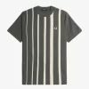 T-shirt à rayures dégradées pour homme