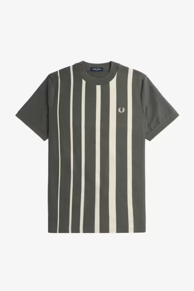 T-shirt à rayures dégradées pour homme