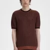 T-shirt tricoté texturé pour homme