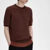 T-shirt tricoté texturé pour homme