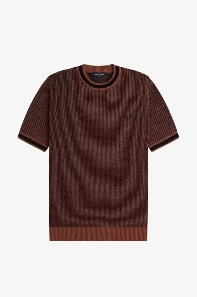 T-shirt tricoté texturé pour homme