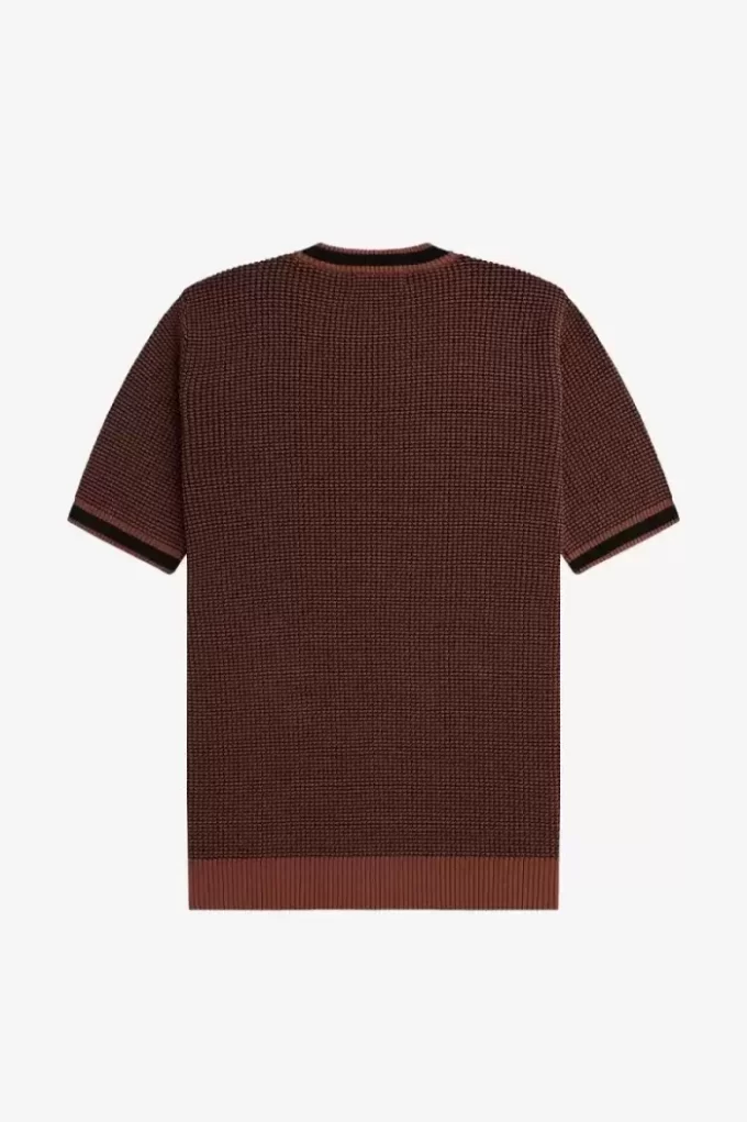T-shirt tricoté texturé pour homme
