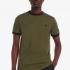 T-shirts à bande tonale Ringer