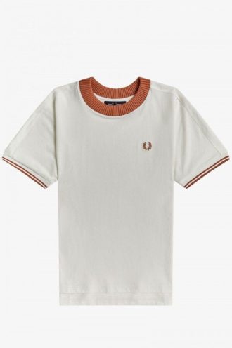 T-shirts à bordure tricotée